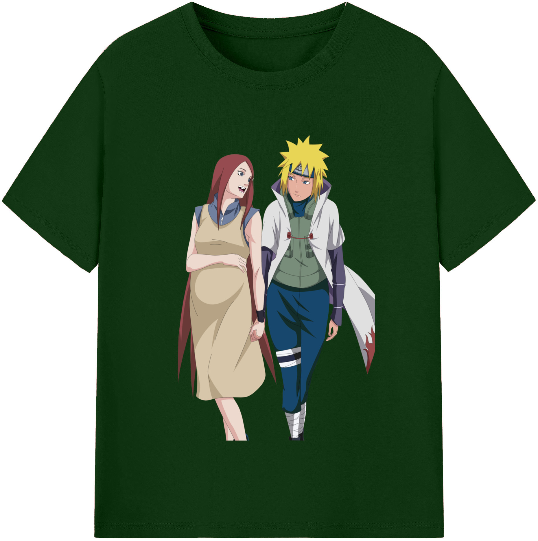 （画像用） NARUTO -ナルト- 波風 ミナト Namikaze Minato 綿100％半袖Tシャツ（フロントプリント）